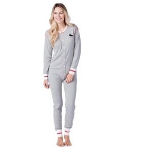 Little Blue House Women’s Moose Union Suit Pajamas | Size Small
